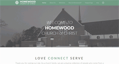 Desktop Screenshot of homewoodchurch.org